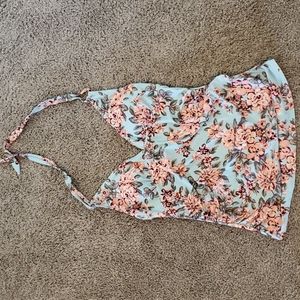 Maternity halter swim top